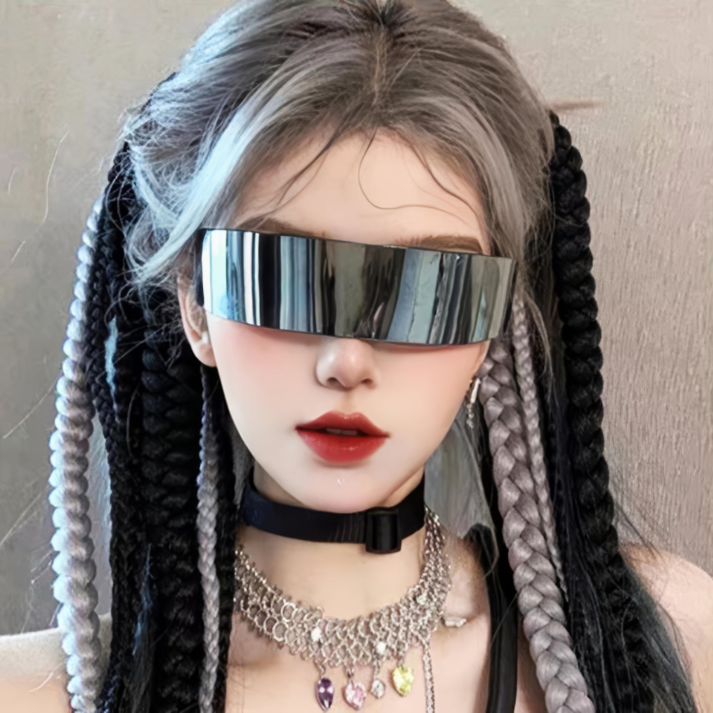 Óculos de Sol Estilo Cyberpunk